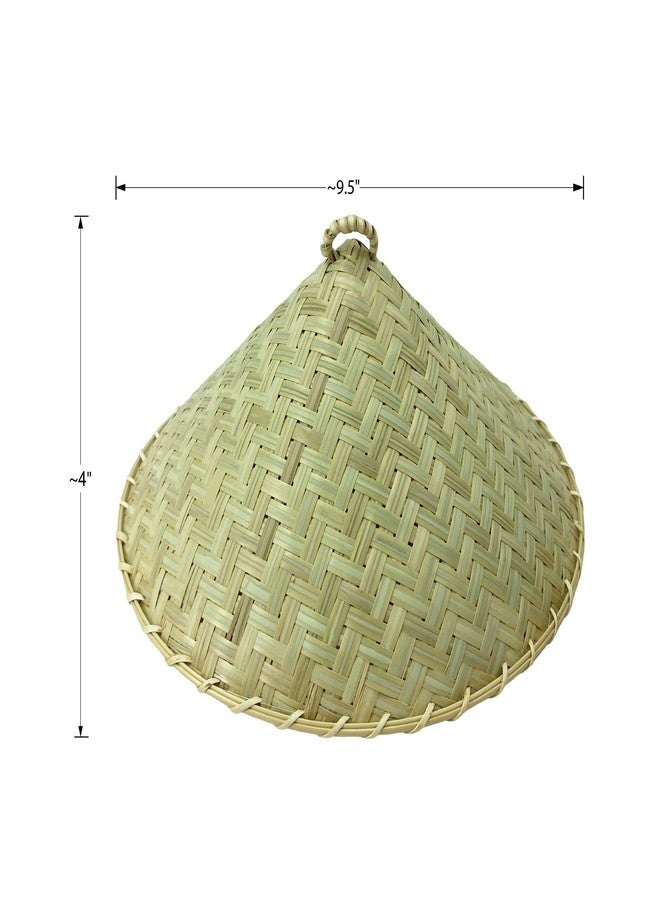 PANWA Traditional Sticky Rice Cooking Steamer Basket Wicker Lid Handcrafted “Universal Fit for all Large” Wing and Round Baskets - Image 5